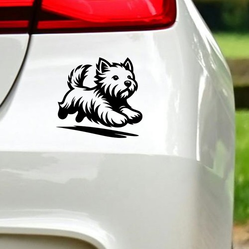 Westie sticker west highland - sticker,